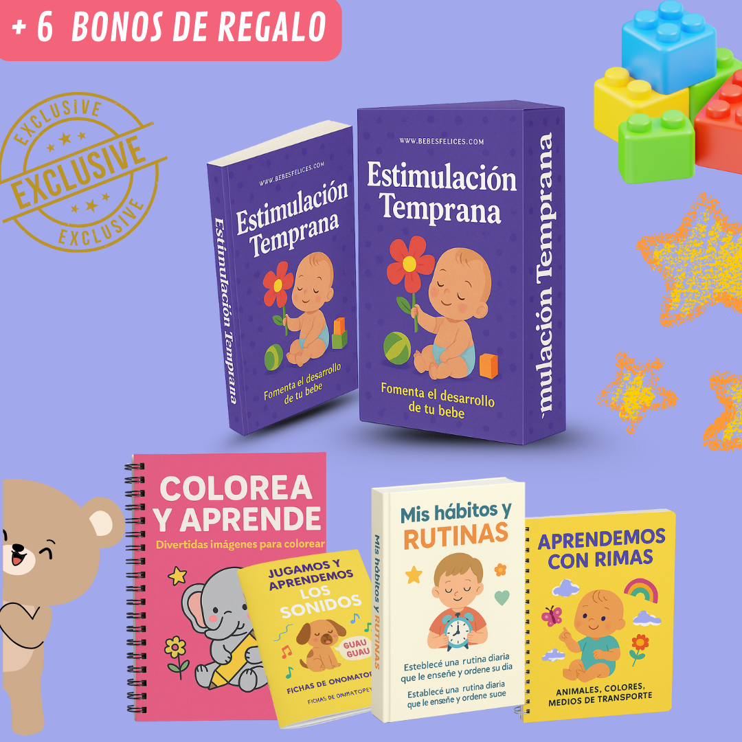Kit Estimulación temprana - Aprendiendo desde casa con amor✨🩷
